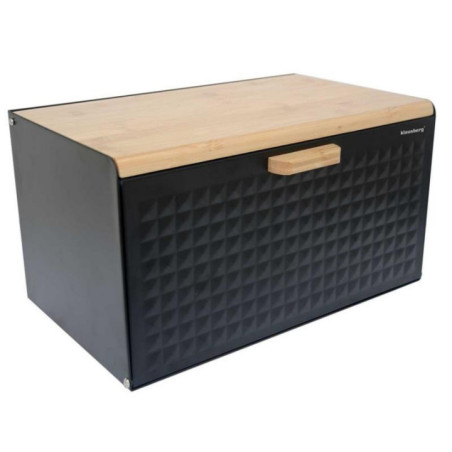 Chlebak stal/bambus czarny Klausberg KB-7425